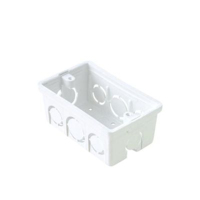 [CAJ0006] CAJETIN RECTANGULAR 4X2 BLANCO C/INSERTO ( EMP 50 )