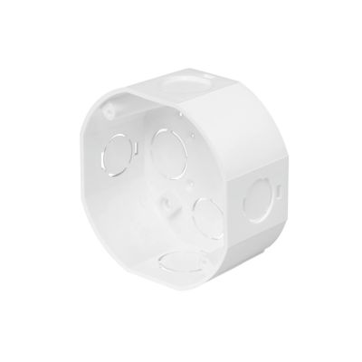 [CAJ0022] CAJETIN OCTAGONAL 1/2"X3/4" PVC BLANCO INDUMA (EMP 1)