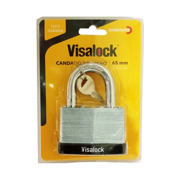 [CAN1056] CANDADO LAMINADO VISALOCK 65mm CLAM ( PZA )