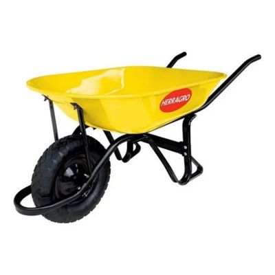 [CAR0021] CARRETILLA 75 LTS DE PLATO METAL CON R/ANTIPINCHAZO HERRAGRO(PZA)