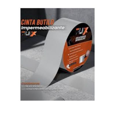 [CIN0401] CINTA BUTILO NANO DIAMANTE 10CM X 5MTS X 1.5MM FLEX ( EMP 1 )