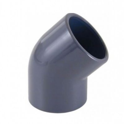 CODO AGUA FRIA 1"X 45° PVC ASTM TUBRICA CXC 150PSI (EMP 10)
