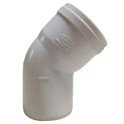 [COD9030] CODO AGUA SERVIDA PVC 2" 50MM X 45° BLANCA IMP (UND)