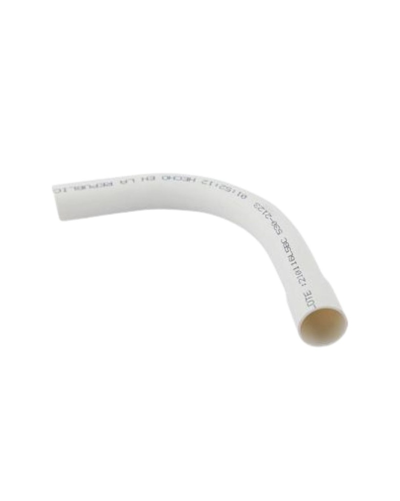 [CUR0012] CURVA CONDUIT 3/4" X 90 BLANCA POLIETILENO (EMP 1)