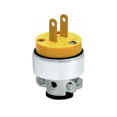 [ENC0002] ENCHUFE VINIL 2 POLOSX 15 AMP 120V S/TIERRA  (EMP 12)