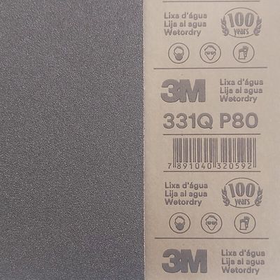 [LIJ0104] LIJA AL AGUA 3M SERIE 331Q GRANO-80 (EMP 25)