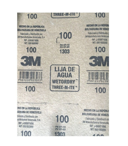 [LIJ0106] LIJA AL AGUA 3M SERIE 331Q GRANO-100 (EMP 25)