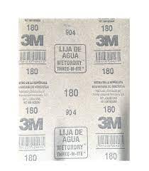 [LIJ0112] LIJA AL AGUA 3M SERIE 331Q GRANO-180  (EMP 25)
