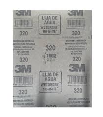 [LIJ0120] LIJA AL AGUA 3M SERIE 331Q GRANO-320  (EMP 25)