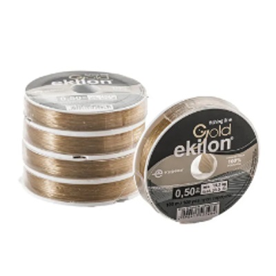 [NYL0034] NYLON CARRETE GOLD. 0.40mm  EKILON CRYSTAL (EMP 1)