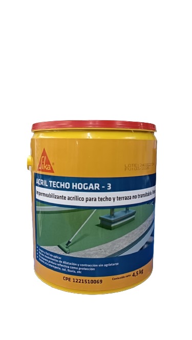 [SIK0155] SIKA ACRIL. TECHO/ HOGAR 3 VERDE PAILA 20KG (EMP 1)