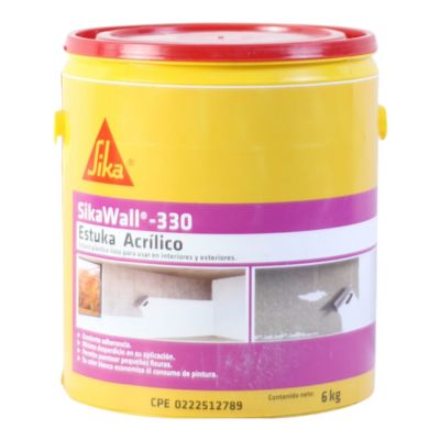 [SIK0160] SIKA PASTA PROF. ESTUKA ACRILICO GLN 6KGS (218249) SIKA-WALL330