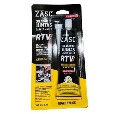 [SIL0114] SILICON CREADOR DE JUNTA NEGRO 85ML RTV ZASC ( EMP 1 )