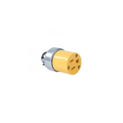 [TOM0002] TOMA SENCILLA 2X15AMP AMARILLA WEQUP (EMP 10)