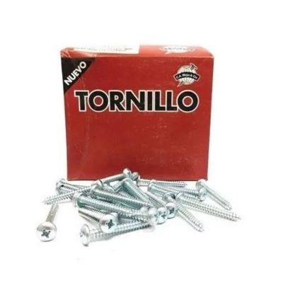 [TOR0021] TORNILLO LAMINA PAN 6X1.1/2 X500 UNI MEJIA (Emp 500)