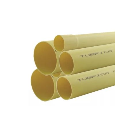 [TUB0253] TUBO AGUA SERVIDA PVC UM 6" 160MM X 3M 3,2MM AMARILLO NORMA  