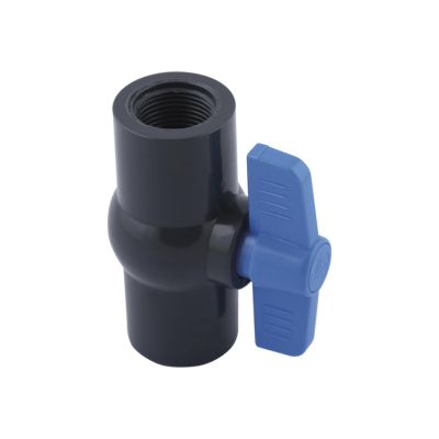 [VAL0050] VÁLVULA DE BOLA COMPACTA P/ROSCAR  1/2" PVC  HR GRIS TUBRICA (EMP 1)