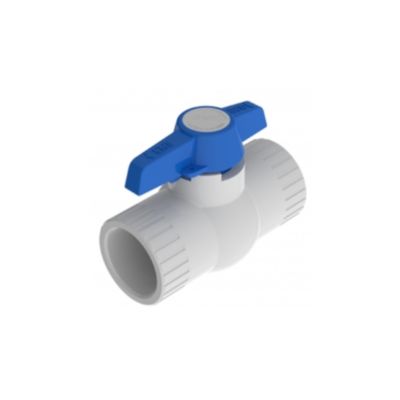 [VAL0304] VALV. BOLA.PVC 1"P/SOLD/PESADA AZUL PCP3041 (Emp.1)