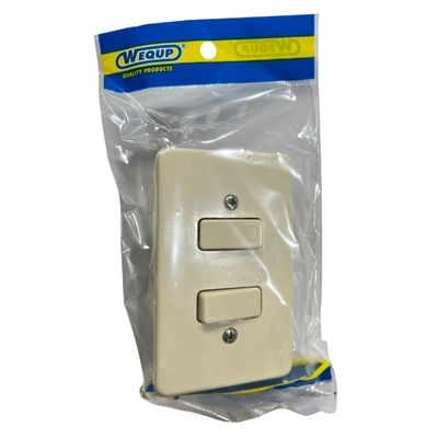 [INT0007] INTERRUPTOR DOBLE D/EMPOTRAR (EMP 20) F1200