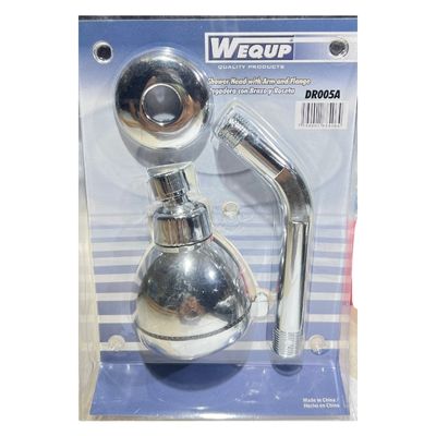 [DUC0014] DUCHA REGADERA PLST. CROMADO GRANDE C/BRAZO Y ROSETA (PZA) DR005A