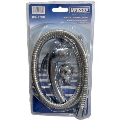 [DUC0012] DUCHA T/TELEFONO C/MANGUERA Y GANCHO CROMADO (PZA) DT001