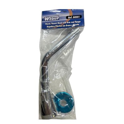 [DUC0015] DUCHA PLAST. CROMADO C/BRAZO Y ROSETA (PZA) DR001