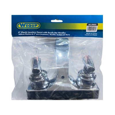 [GRI0004] GRIFERIA PLST. P/LAV. 4" DOBLE POMO ACRILICA CROMADA (PZA) GPA025