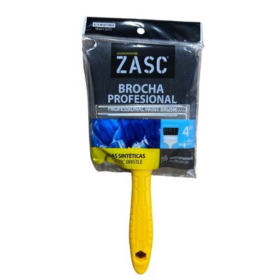 [BRO0307] BROCHA PROF 4" CERDAS SINTETICAS ZASC (EMP 6)