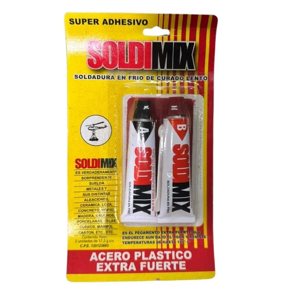[PEG0066] PEGA SOLDIMIX ACERO PLASTICO (EMP 1)