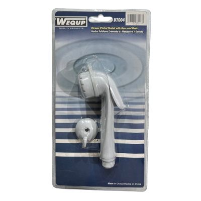 [DUC0013] DUCHA T/TELEFONO BLANCA C/MANGUERA Y GANCHO (PZA) DT004