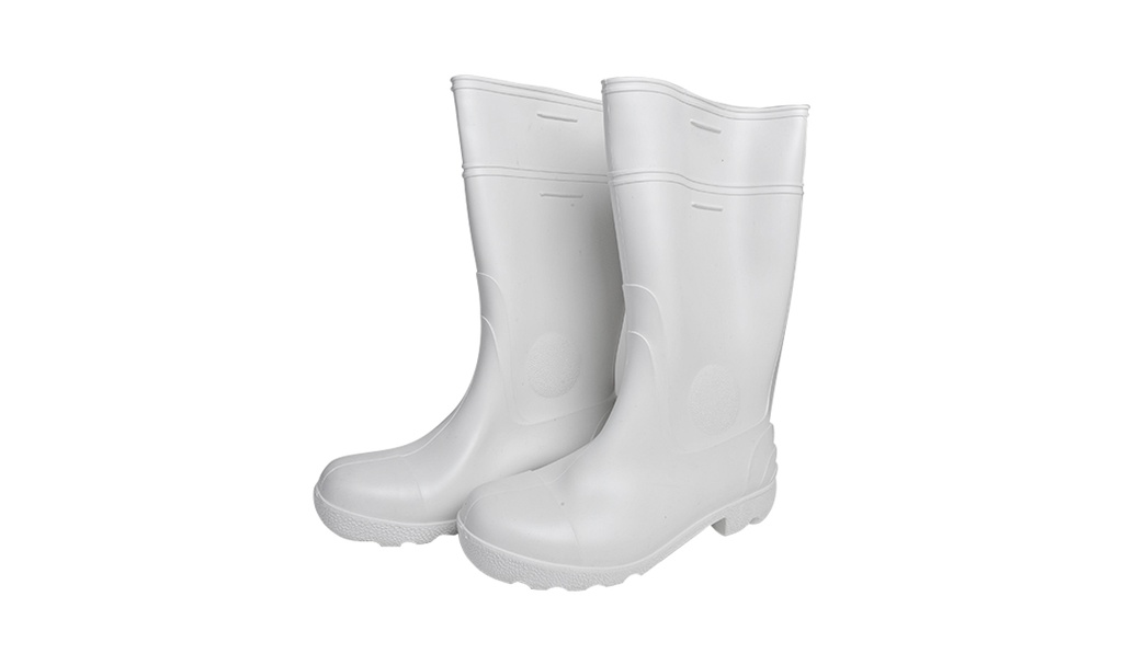 [BOT0298] BOTA DE GOMA C/PUNT. C/LARGA BLANCA SUELA BLANCA T/45 SUPLA (EMP 1)