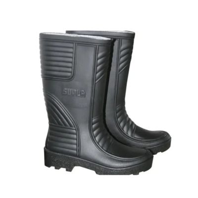 [BOT0300] BOTA DE GOMA C/LARGA NEGRA SUELA NEGRA T/37 SUPLA (EMP 1)