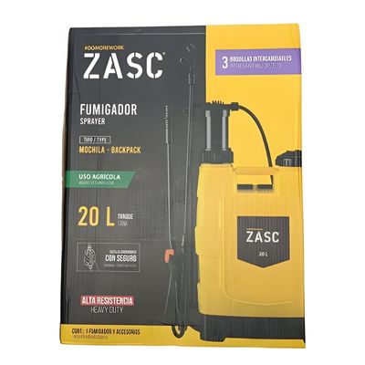 [FUM0015] FUMIGADORA DE 20LTS TANQUE PLASTICO ZASC ( PZA )