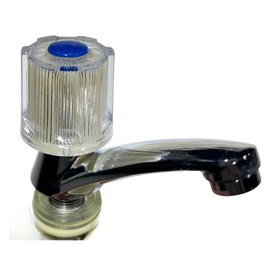 [LLA0300] LLAVE SENCILLA P/LAV. METALICA POMO ACRILICO ( PZA ) LS001