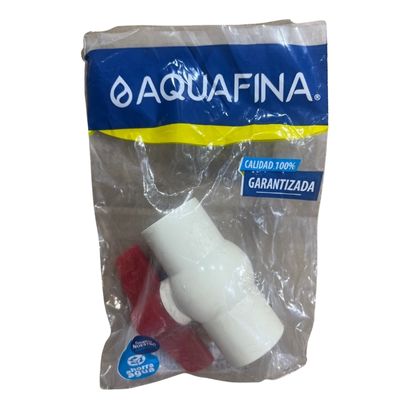 [VAL0101] VALVULA DE BOLA PVC SOLDAR 3/4" AQUAFINA ( EMP 1)
