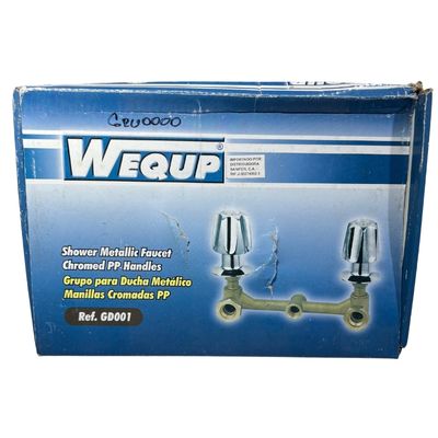 [GRU0000] GRUPO PARA DUCHA PESADO ( METAL ) CROMADO 2 LLAVES ( EMP 1 ) GD001
