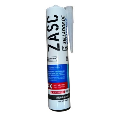 [SIL0152] SILICON CARTUCHO MULTIUSOS ANTIHONGO RTV-HOGAR NEGRO 300ML ZASC ( PZA )