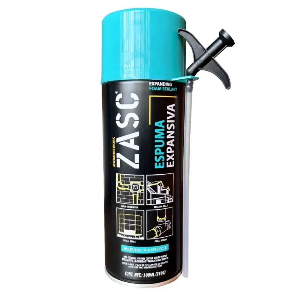 [ESP0100] ESPUMA EXPANSIVA DE 300 ML ZASC ( PZA ) 