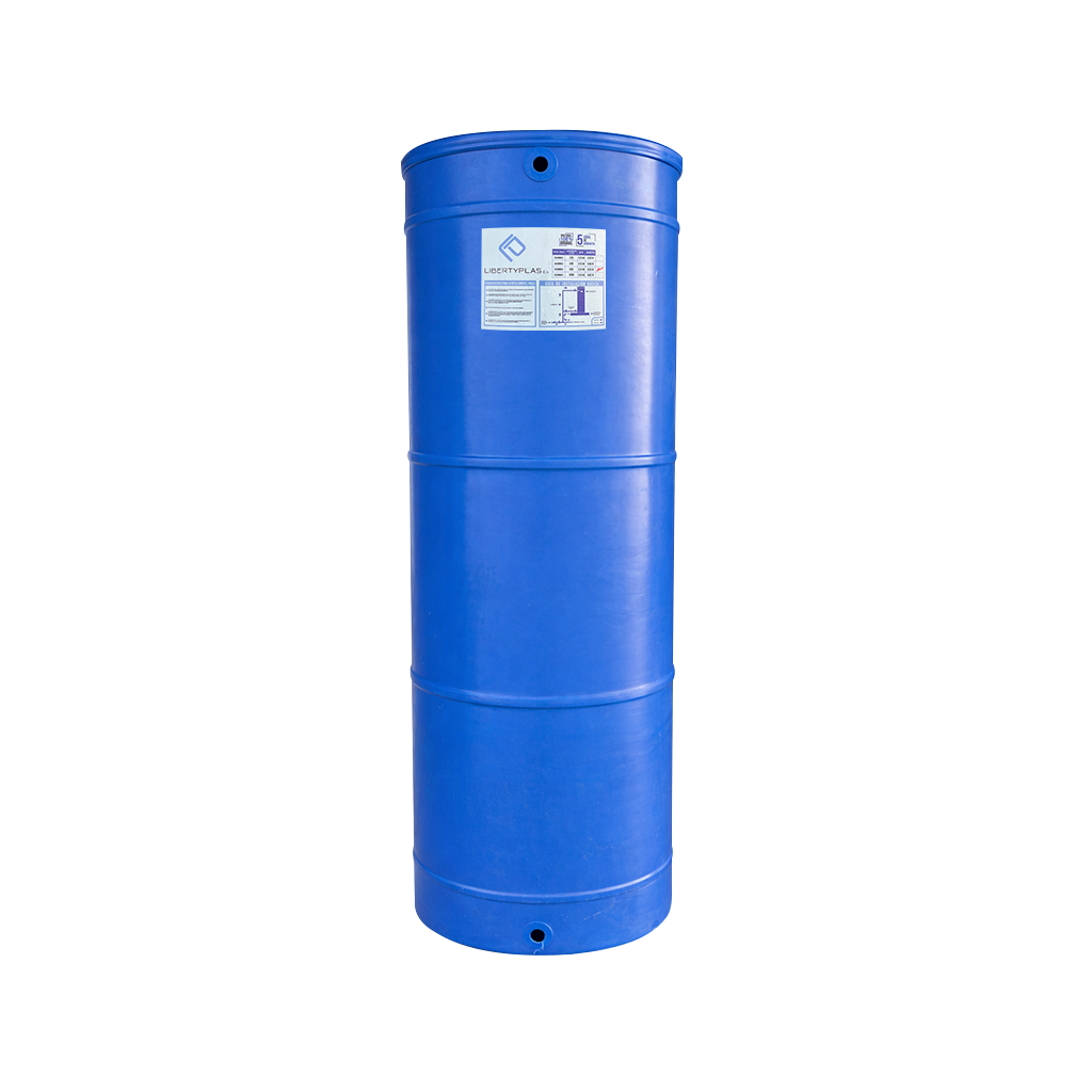 TANQUE CILINDRICO 620LTS AZUL PLASTICO C/TAPA ( UND )