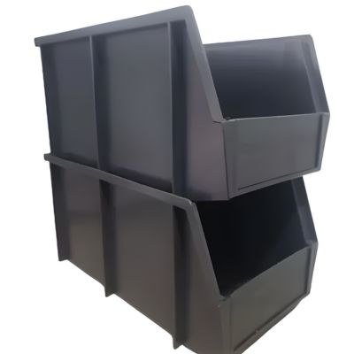[CAJ0129] CAJA PLAST. APILABLE GRAD. NEGRA 36 X 20.5 X 18 CM (PZA)