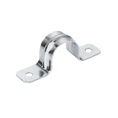 [ABR0023] ABRAZADERA 1/2" EMT X 2 PATAS ZIN CAL.26 INDUMA (EMP 25)